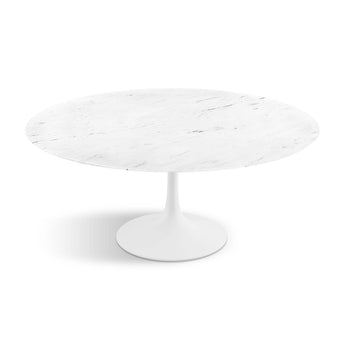 Tulip Table White Marble 225cm Oval