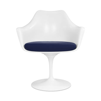 Tulip Dining Room Chair White with Arms