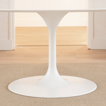 Tulip table leg oval - White